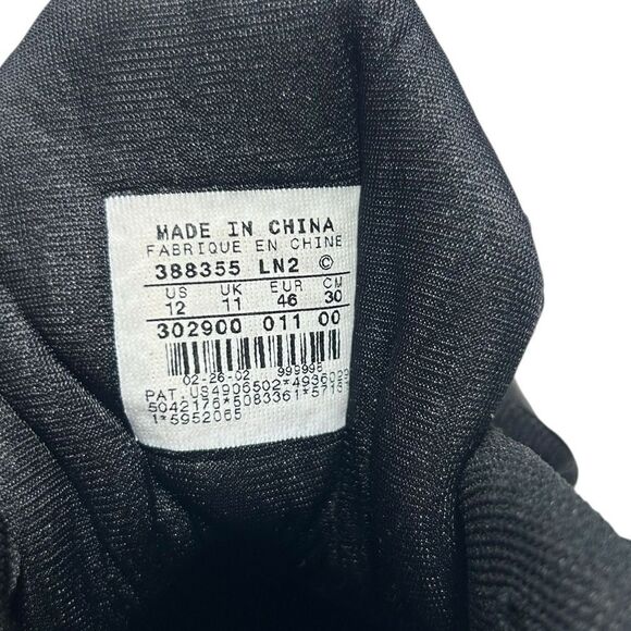 New 2002 Vintage Nike Zoom Air TD Football Cleats Black and White ZM Deadstock - Picture 12 of 13